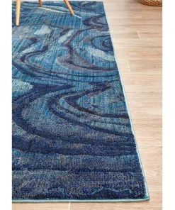Deals 😉 Rug Culture Dreamscape Waves Modern Indigo Rug ✨ -Deals Home Décor Store 782206210 7 720x928