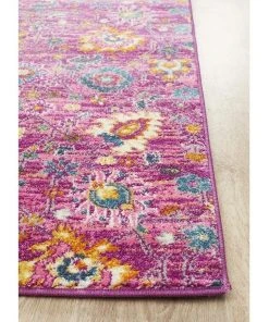 New ✔️ Rug Culture Babylon 210 Fuchsia Runner Rug ⭐ -Deals Home Décor Store 782210260 3 720x928
