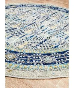 Cheap ❤️ Rug Culture Century 988 Blue Round Rug ⭐ -Deals Home Décor Store 782213320 2 720x928