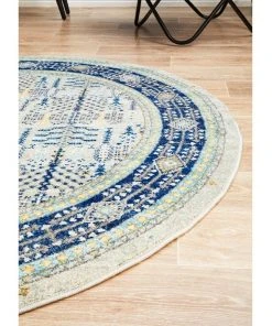 Cheap ❤️ Rug Culture Century 988 Blue Round Rug ⭐ -Deals Home Décor Store 782213320 3 720x928