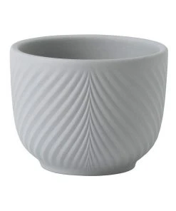 New 😀 Wedgwood Folia 8cm Mini Pots Grey 💯