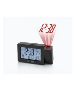 Budget π Explore Scientific RPW3008 Weather Projection Clock - Black π