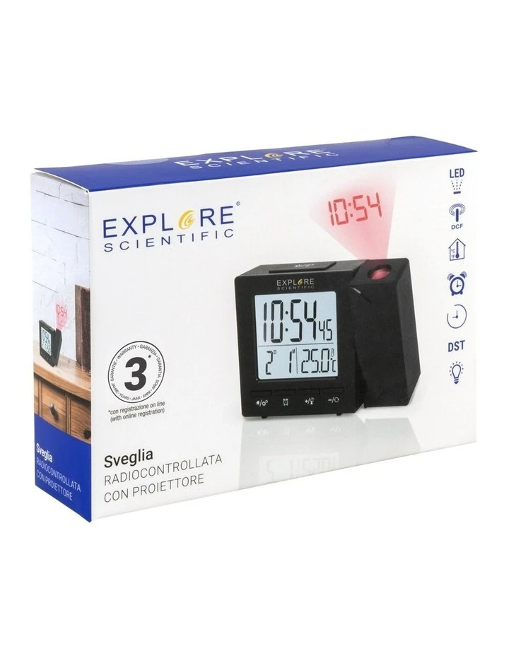 Best Sale π Explore Scientific RDP1001 Projection Clock - Black β¨ 3 Best Sale π Explore Scientific RDP1001 Projection Clock - Black β¨ - Image 3