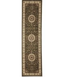 Best Sale ❤️ Rug Culture Sydney Collection Medallion Rug Green with Ivory Border ✨