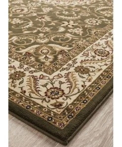 Best Sale ❤️ Rug Culture Sydney Collection Medallion Rug Green with Ivory Border ✨ -Deals Home Décor Store 790148080 3 720x928