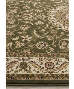 Best Sale ❤️ Rug Culture Sydney Collection Medallion Rug Green with Ivory Border ✨ -Deals Home Décor Store 790148080 5 720x928