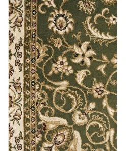 Best Sale ❤️ Rug Culture Sydney Collection Medallion Rug Green with Ivory Border ✨ -Deals Home Décor Store 790148080 6 720x928