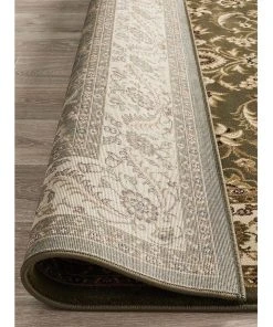 Best Sale ❤️ Rug Culture Sydney Collection Medallion Rug Green with Ivory Border ✨ -Deals Home Décor Store 790148080 7 720x928