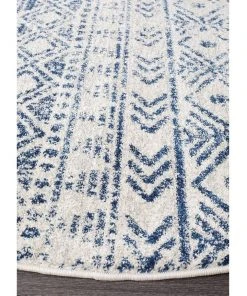 Brand new ✨ Rug Culture Oasis Ismail White Blue Rustic Round Rug 🔔 -Deals Home Décor Store 790148620 2 720x928