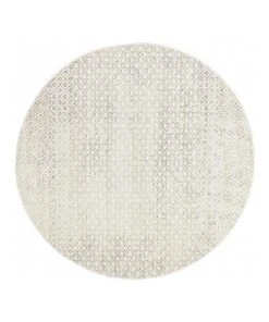 Budget ⭐ Rug Culture Evoke Diamond Grey Transitional Round Rug 🌟