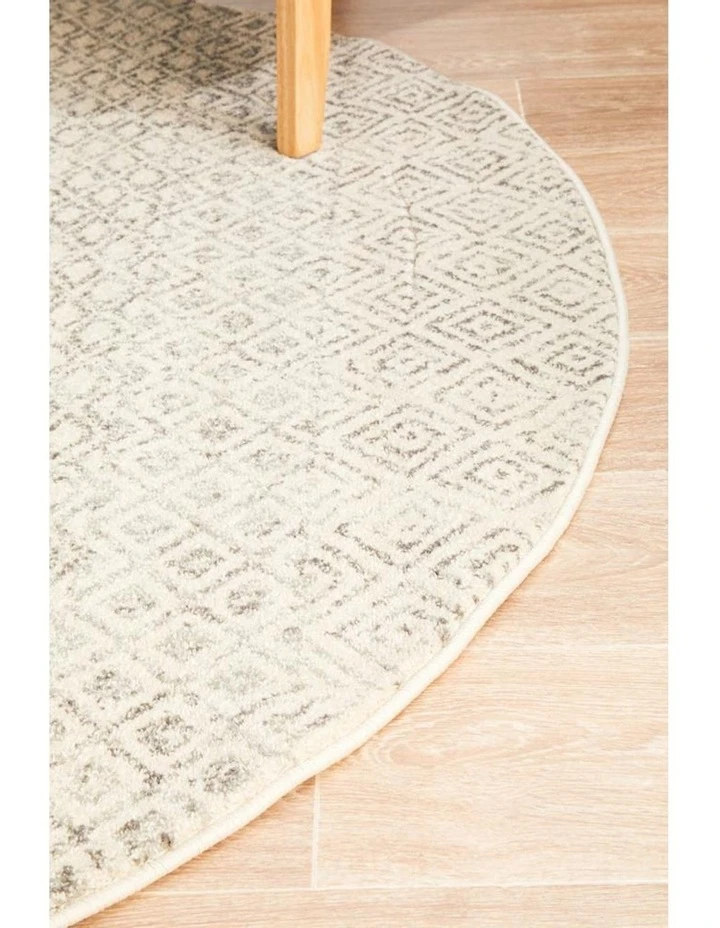 Budget β Rug Culture Evoke Diamond Grey Transitional Round Rug π 3 Budget β Rug Culture Evoke Diamond Grey Transitional Round Rug π - Image 3