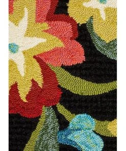 Best Sale 😍 Rug Culture Copacabana Kelsey Bouquet Black Indoor Outdoor Rug ⭐ -Deals Home Décor Store 790150600 5 720x928