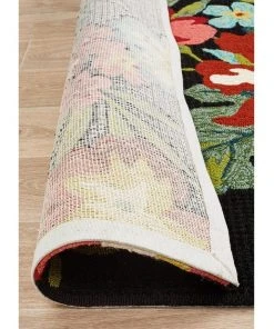 Best Sale 😍 Rug Culture Copacabana Kelsey Bouquet Black Indoor Outdoor Rug ⭐ -Deals Home Décor Store 790150600 6 720x928