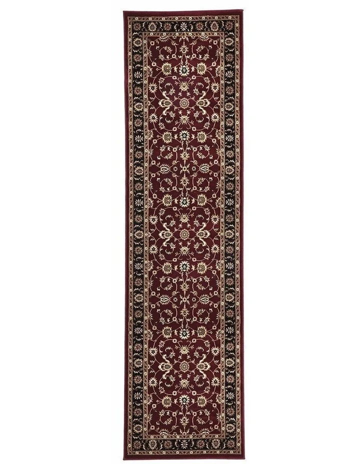 Outlet ⌛ Rug Culture Sydney Collection Classic Rug Red with Black Border ✨ 1 Outlet ⌛ Rug Culture Sydney Collection Classic Rug Red with Black Border ✨