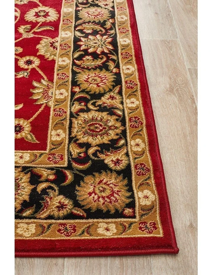 Outlet ⌛ Rug Culture Sydney Collection Classic Rug Red with Black Border ✨ 6 Outlet ⌛ Rug Culture Sydney Collection Classic Rug Red with Black Border ✨ - Image 6