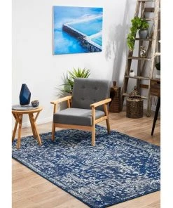 Best Sale 🔥 Rug Culture Evoke Contrast Navy Transitional Rug 🌟 -Deals Home Décor Store 790152670 4 720x928