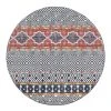 Hot Sale 👍 Rug Culture Oasis Sabrina Multi Tribal Round Rug ✔️
