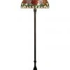 Best Sale 😀 G&G Bro Red Rose Tiffany Floor Lamp ⌛