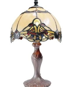 Buy ✨ G&G Bro Benita Small Tiffany Table Lamp Beige ⌛