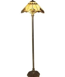 Cheap 💯 G&G Bro Benita Leadlight Tiffany Floor Lamp - Beige ❤️