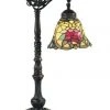 Hot Sale ⌛ G&G Bro Camellia Edwardian Tiffany Table Lamp ❤️