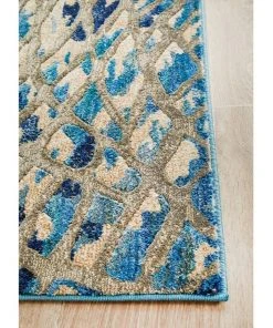 Best Sale 🔔 Rug Culture Dreamscape Ropes Modern Blue Runner Rug 🎉 -Deals Home Décor Store 797876560 3 720x928