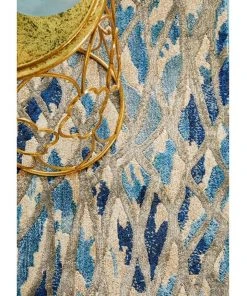 Best Sale 🔔 Rug Culture Dreamscape Ropes Modern Blue Runner Rug 🎉 -Deals Home Décor Store 797876560 5 720x928
