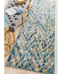 Best Sale 🔔 Rug Culture Dreamscape Ropes Modern Blue Runner Rug 🎉 -Deals Home Décor Store 797876560 7 720x928