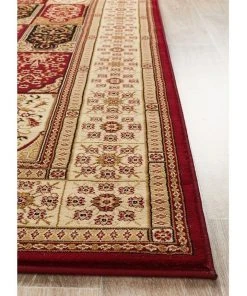 Wholesale ✔️ Rug Culture Sydney Collection Traditional Panel Pattern Rug Burgundy ✔️ -Deals Home Décor Store 797878270 4 720x928