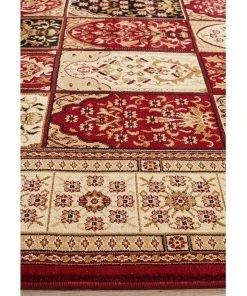Wholesale ✔️ Rug Culture Sydney Collection Traditional Panel Pattern Rug Burgundy ✔️ -Deals Home Décor Store 797878270 5 720x928