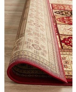 Wholesale ✔️ Rug Culture Sydney Collection Traditional Panel Pattern Rug Burgundy ✔️ -Deals Home Décor Store 797878270 7 720x928