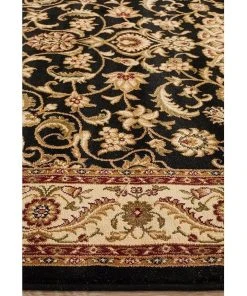 Best Pirce 🥰 Rug Culture Sydney Collection Medallion Rug Black with Ivory Border 🎉 -Deals Home Décor Store 797879260 5 720x928