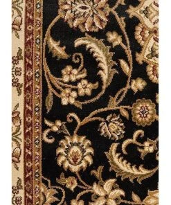 Best Pirce 🥰 Rug Culture Sydney Collection Medallion Rug Black with Ivory Border 🎉 -Deals Home Décor Store 797879260 6 720x928