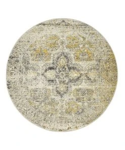 Best Sale 😀 Rug Culture Museum Wesley Silver Round Rug 🌟