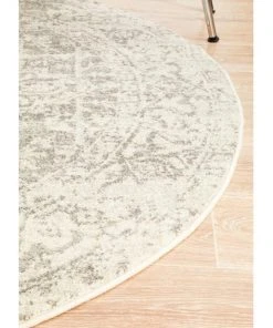 Coupon ❤️ Rug Culture Evoke Dream White Silver Transitional Round Rug ✔️ -Deals Home Décor Store 797879980 3 720x928