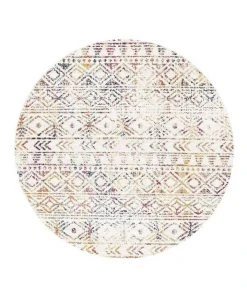 Flash Sale ✨ Rug Culture Oasis Ismail Multi Grey Rustic Round Rug 🤩