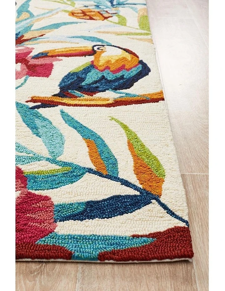 Cheap π Rug Culture Copacabana Toucan Tropical Indoor Outdoor Rug Cream βοΈ 3 Cheap π Rug Culture Copacabana Toucan Tropical Indoor Outdoor Rug Cream βοΈ - Image 3