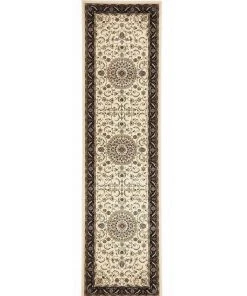 Best Pirce π Rug Culture Sydney Collection Medallion Rug Ivory with Black Border π―
