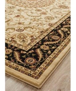Best Pirce 🛒 Rug Culture Sydney Collection Medallion Rug Ivory with Black Border 💯 -Deals Home Décor Store 797883670 3 720x928