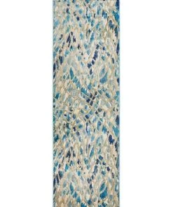 Best Sale ❤️ Rug Culture Dreamscape Ropes Modern Blue Rug ⌛