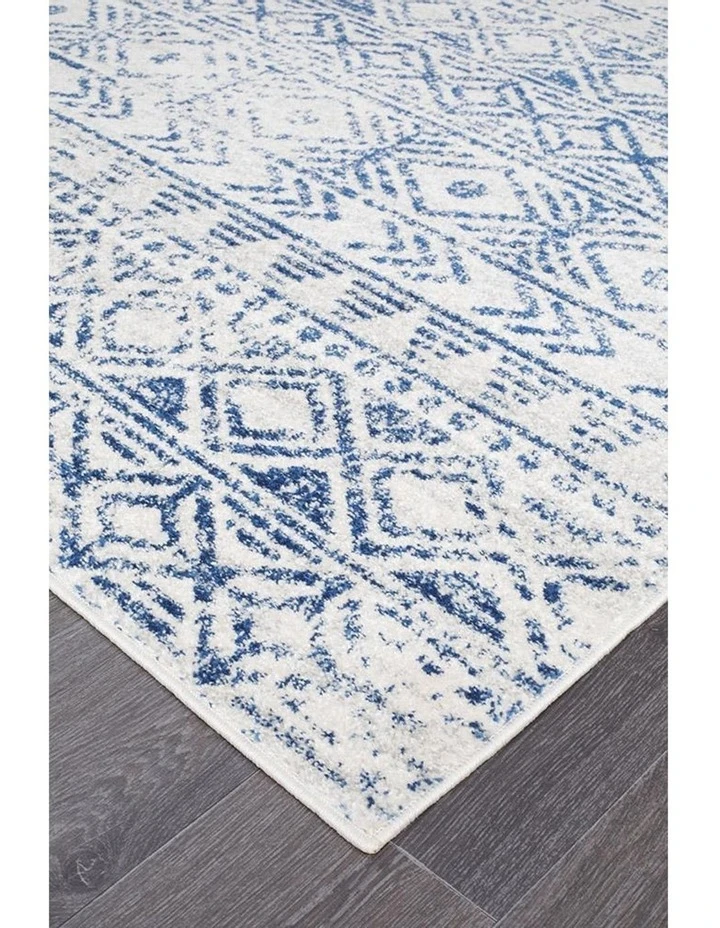 Flash Sale π Rug Culture Oasis Ismail White Blue Rustic Rug β 3 Flash Sale π Rug Culture Oasis Ismail White Blue Rustic Rug β - Image 3