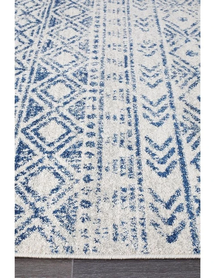 Flash Sale π Rug Culture Oasis Ismail White Blue Rustic Rug β 4 Flash Sale π Rug Culture Oasis Ismail White Blue Rustic Rug β - Image 4