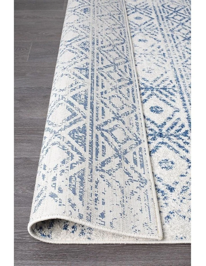 Flash Sale π Rug Culture Oasis Ismail White Blue Rustic Rug β 6 Flash Sale π Rug Culture Oasis Ismail White Blue Rustic Rug β - Image 6