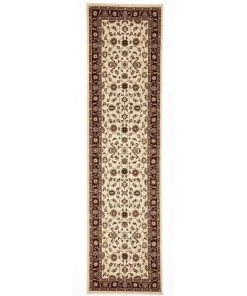 Discount 🛒  Rug Culture Sydney Collection Classic Rug Ivory with Red Border 😉