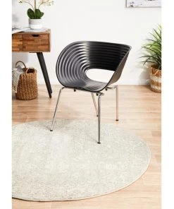 Coupon ⭐ Rug Culture Evoke Shine Silver Transitional Round Rug 🤩 -Deals Home Décor Store 797934250 7 720x928