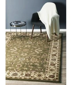 Deals 🤩 Rug Culture Sydney Collection Classic Rug Green with Ivory Border ✨ -Deals Home Décor Store 797936680 7 720x928
