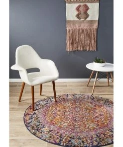 Hot Sale 😀 Rug Culture Museum Preston Multi Coloured Round Rug 🛒 -Deals Home Décor Store 797937040 3 720x928