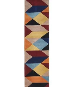 Flash Sale ❤️ Rug Culture Matrix Pure Wool 904 Sunset Runner Rug 🎁