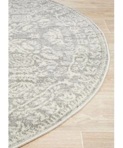 Promo 🎁 Rug Culture Mirage Gwyneth Stunning Transitional Silver Round Rug 😀 -Deals Home Décor Store 797938120 3 720x928