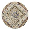 Hot Sale 🛒 Rug Culture Babylon 203 White Round Rug ⌛